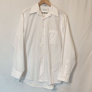 Van Huesen Men Button Down White Shirt